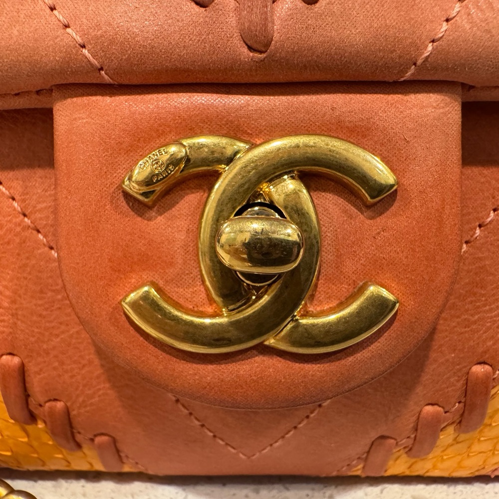 Chanel patches python flap - Picture 4 of 11